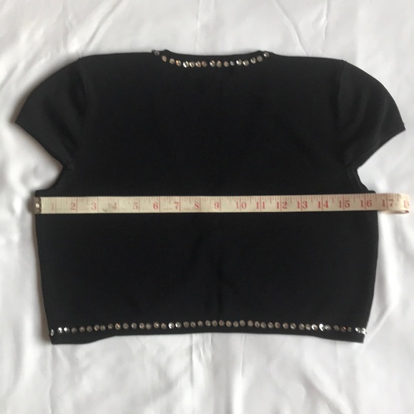 Juniors black sequined shrug size M - Picture 5 of 6